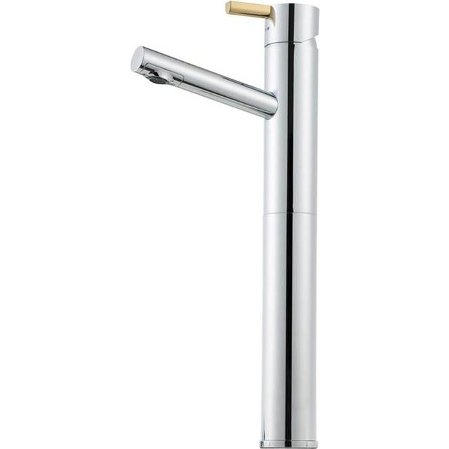Mora Rexx B5 Tvättställsblandare Förhöjd Fot Krom/Guld 707161.0065