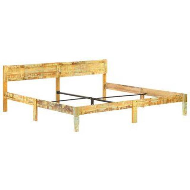 vidaXL Bed Frame without Mattress Solid Reclaimed Wood 200x200cm - Brown