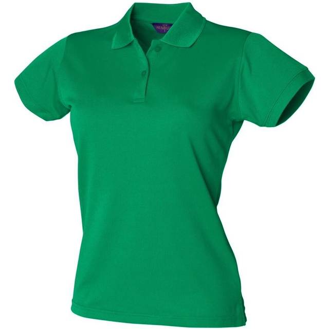 (XL, Kelly Green) Henbury Womens/Ladies Coolplus Fitted Polo Shirt
