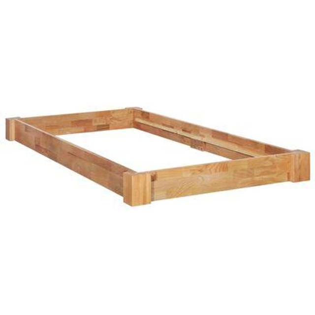 vidaXL Bed Frame without Mattress Solid Oak Wood 90x200 cm - Brown