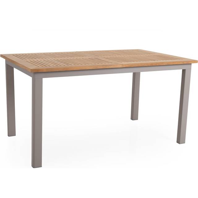 Lyon Dining Table 152-210x92, Teak/Khaki