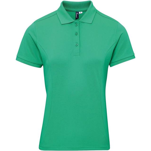 (M, Kelly) Premier Womens/Ladies Coolchecker Plus Piqu Polo With CoolPlus