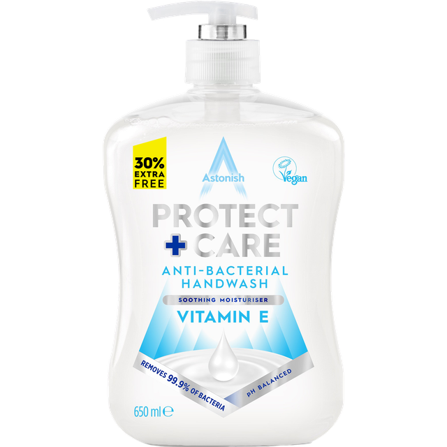Astonish Protect + Care Anti-Bacterial Handwash Vitamin E 600ml
