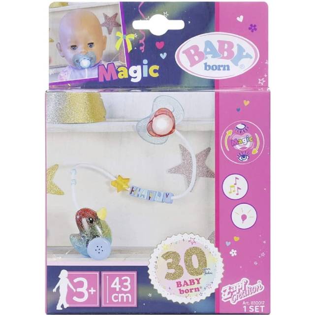 Baby Född 830017 Baby Birthday Interactive Magic Dummy 43 Cm-För småbarn 3 år och uppåt-öppnar och C
