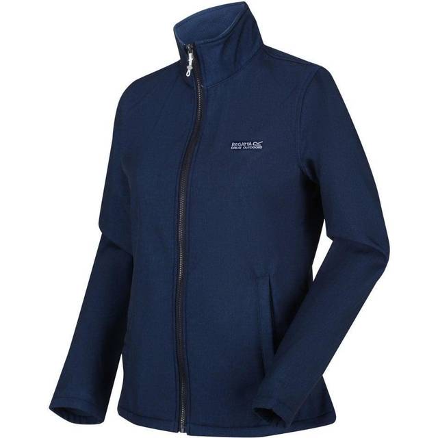 Regatta Womens Connie V Softshell Jacket: Navy Marl: 12 Size: 12, Colo
