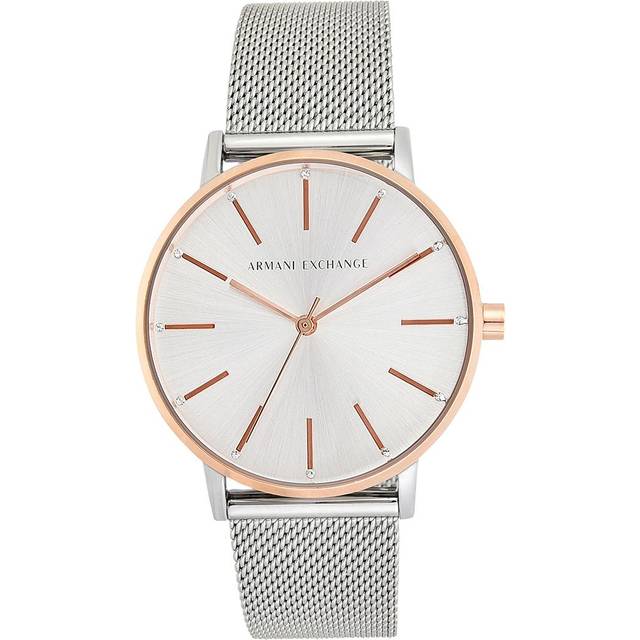 Armani Exchange AX5537 Two Tone Mesh Bracelet Watch - W62115