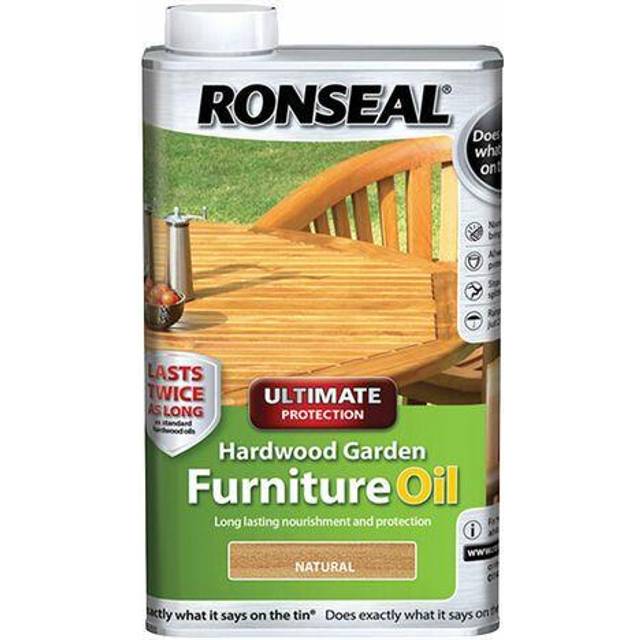Ronseal - Hardwood Garden Furniture Oil Natural Clear 500ML