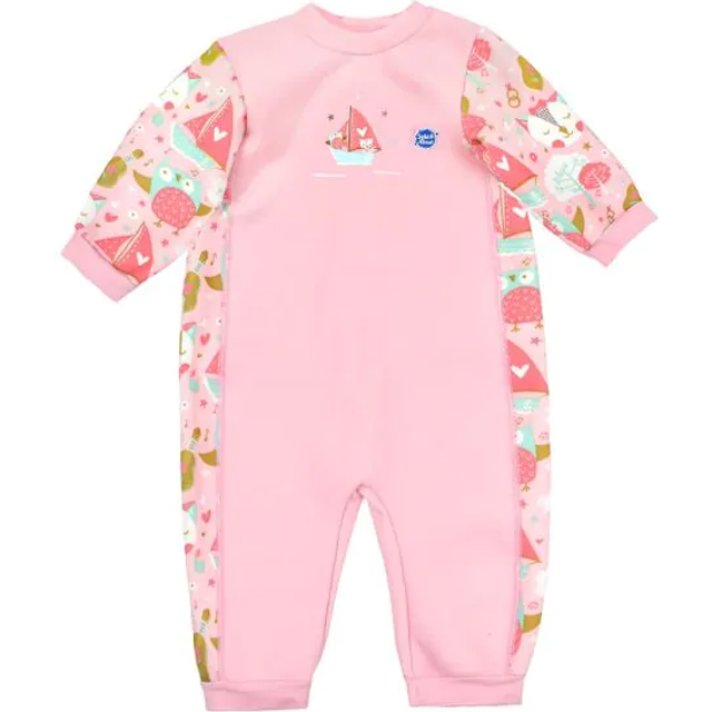 Splash Om Warm In One Baby Wetsuit, Owl and The Pussycat, 12–24 månader