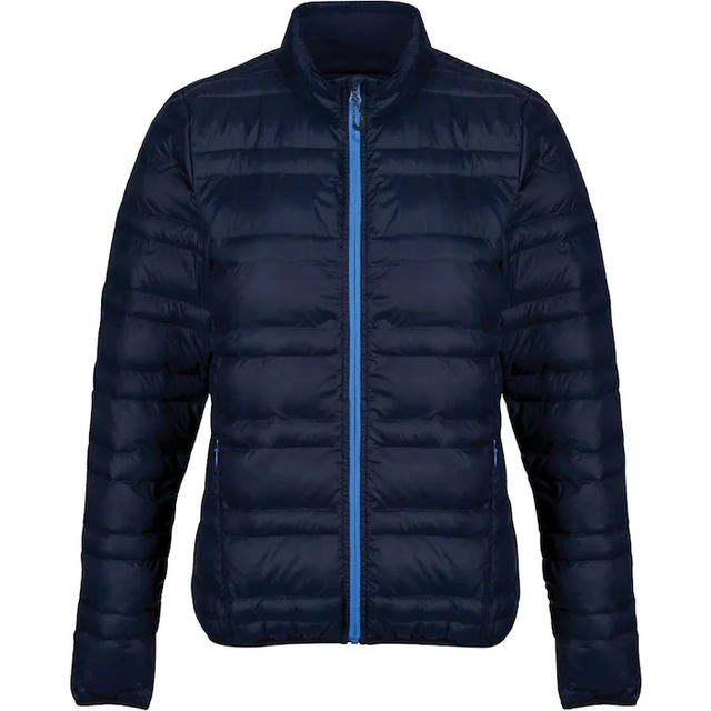 (10 UK, Navy/French Blue) Regatta Womens/Ladies Firedown Baffled Quilted Jacket