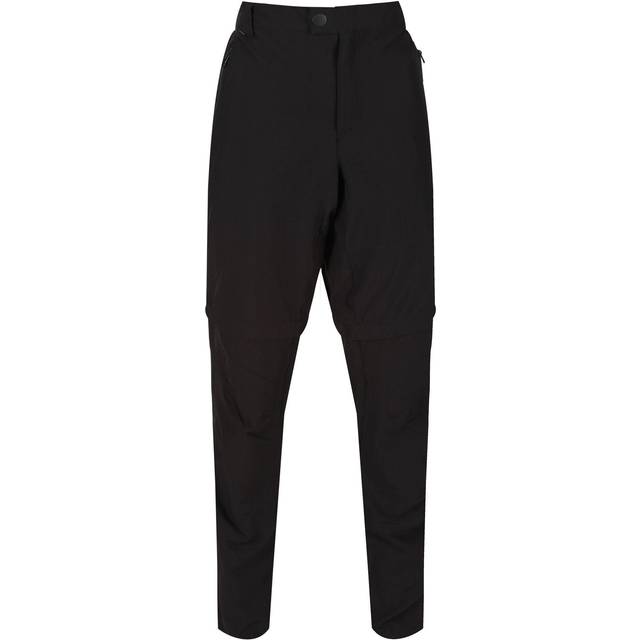 (32L, Black) Regatta Mens Highton Zip Off Walking Trousers