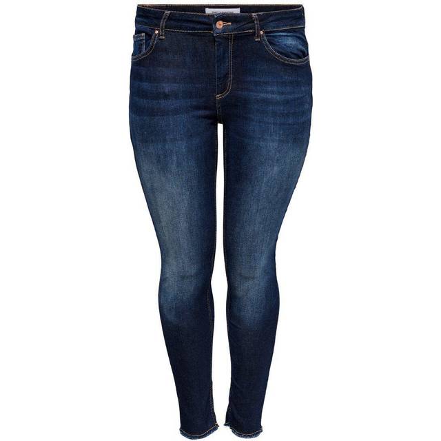 Only Carmakoma damjeans, Mörkblå denim, 44W x 32L