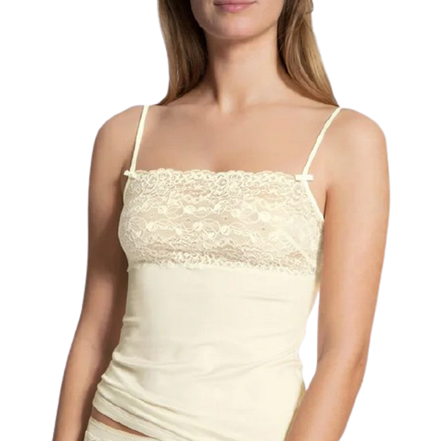 Calida Dam undertröja Sweet Secrets väst, Beige – beige (Alabaster Crème 911), XS (Tillverkarens Storlek:64)