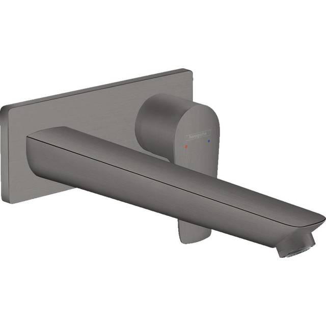 Hansgrohe Talis E Brushed Black Chrome Concealed Basin Mixer With Spou