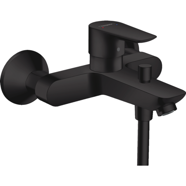 Hansgrohe Talis E Matt Black Single Lever Manual Bath Shower Mixer Tap