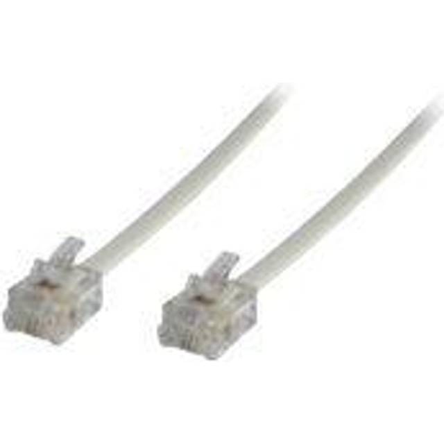Microconnect RJ12/RJ12 5m 5m White telephony cable