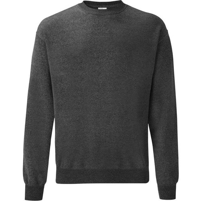(S, Dark Heather) Fruit Of The Loom Mens Set-In BelcoroÂ® Yarn Sweatshirt