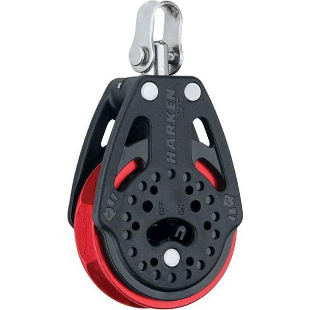 Harken 57 mm Carbo Ratchet Red Single/swivel