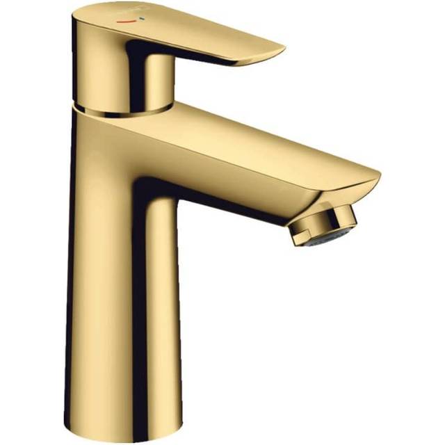 Hansgrohe Talis E Polished Gold-Optic Basin Mixer Tap110 CoolStart Wit