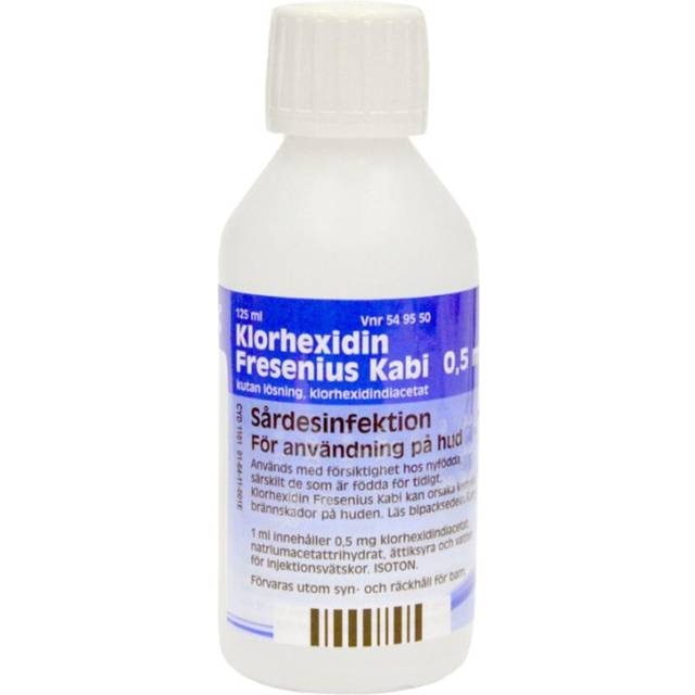 Klorhexidin Fresenius Kabi, kutan lösning 0,5 mg/ml 125 ml
