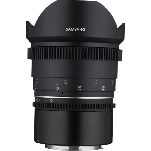 Samyang MF 14mm T3.1 VDSLR MK2 Canon RF - fast T3.1 ultra wide-angle cine and video lens for Canon RF mount, 14 mm fixed focal length, follow focus...