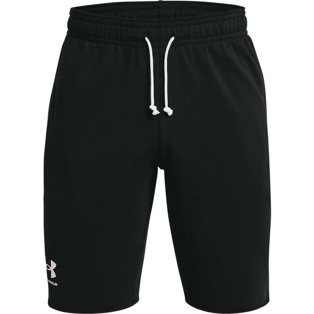 UA RIVAL TERRY SHORT/1361631-001/Black / Onyx White XL