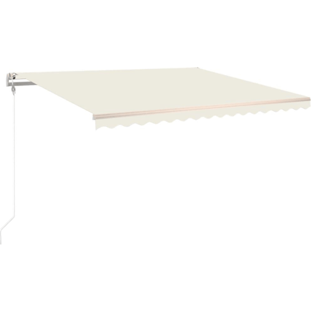 Markis automatiskt infällbar 400x350 cm gul och vit