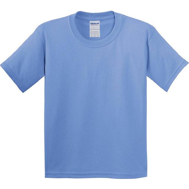 (XL, Carolina Blue) Gildan Childrens Unisex Heavy Cotton T-Shirt (Pack Of 2)