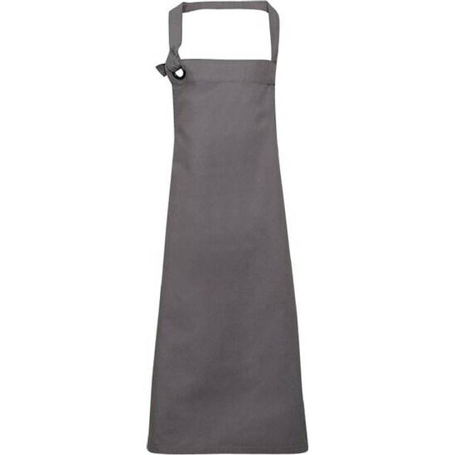 (One Size, Dark Grey) Premier Unisex Calibre Heavy Cotton Canvas Bib Apron