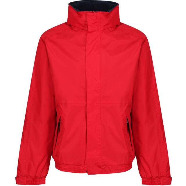 (L, Classic Red/Navy) Regatta Dover Waterproof Windproof Jacket (Thermo-Guard Insulation)
