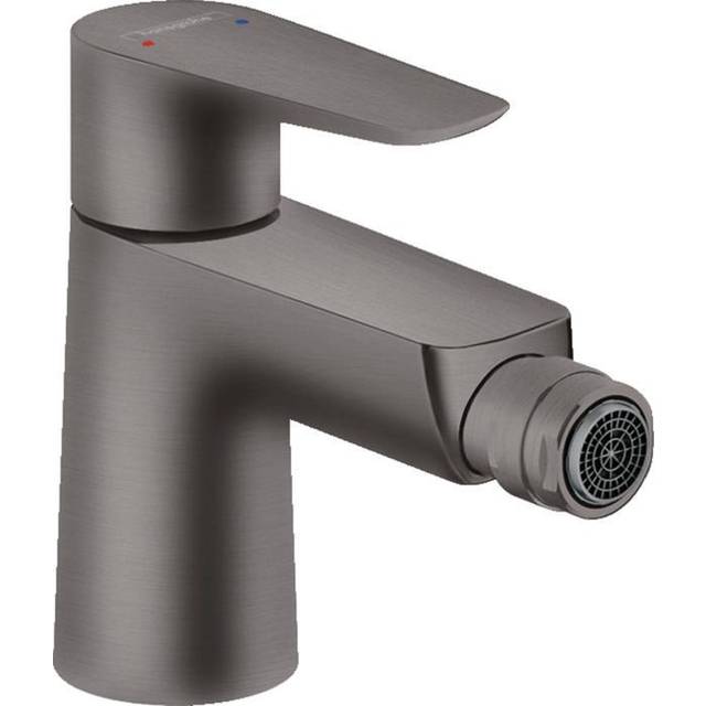 Talis e Bidet mixer black brushed, with pull cord and waste (71720340) - Hansgrohe