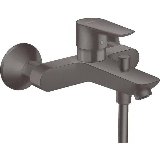 Hansgrohe Talis E Brushed Black Chrome Single Lever Manual Bath Shower