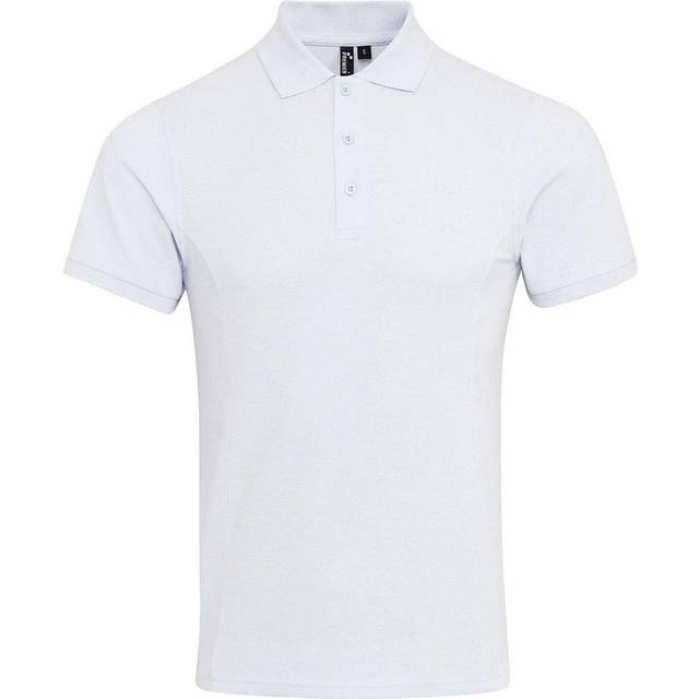 Premier Mens Coolchecker Plus Pique Polo With CoolPlus (White) - Size X-Large