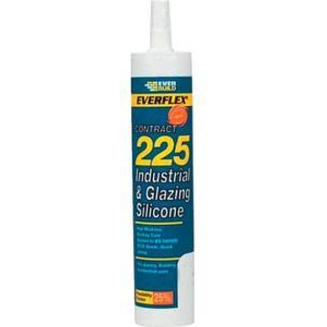 Everbuild 225 Industrial & Glazing Silicon Translucent (C3) 310ml - Transparent