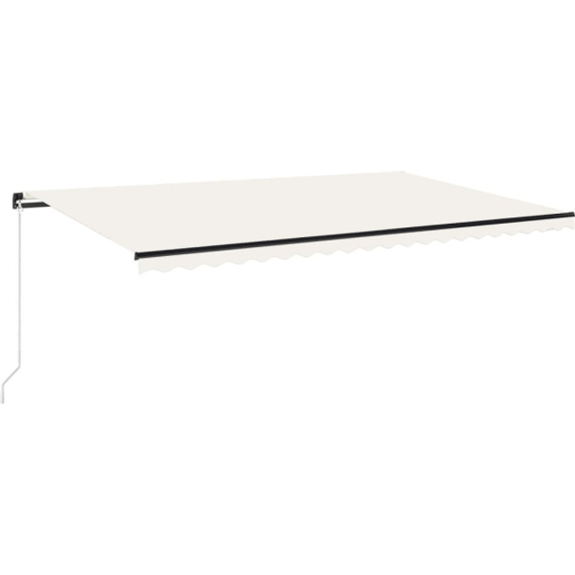 vidaXL Manual Retractable Awning 500x350 cm Blue and White