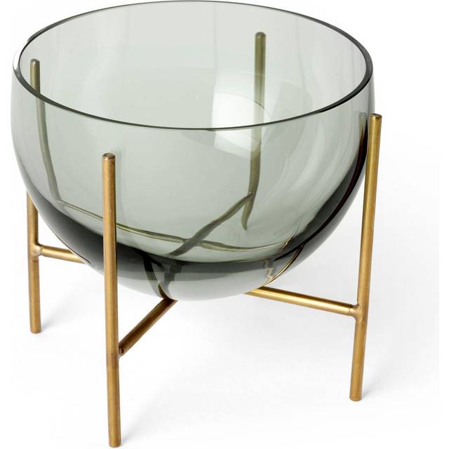 Audo Copenhagen - Echasse Bowl Small Smoke/Brushed Brass
