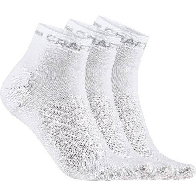 Craft Core Dry Shaftless 3-pack Socks Men - White