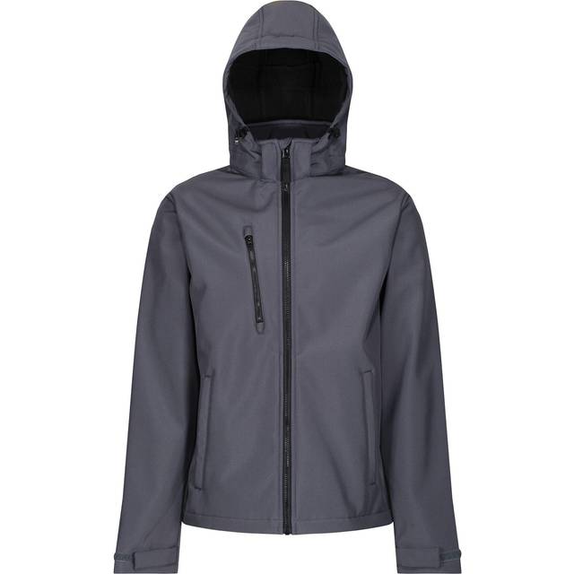 Regatta Mens Venturer 3 Layer Membrane Soft Shell Jacket (Seal Grey/Black) - Size Large