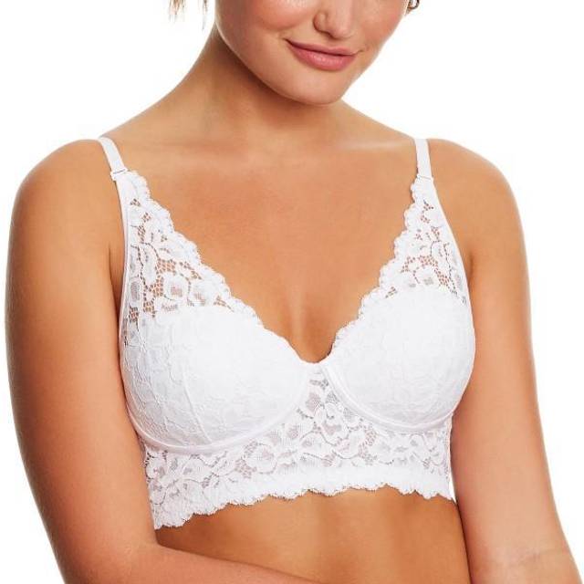 Maidenform Damer casual hållare Cabrio Bralette Pure Comfort, Vit, 85C