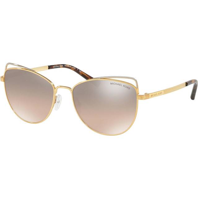 Michael Kors St. Lucia MK 1035 12128Z, BUTTERFLY Sunglasses, FEMALE, available with prescription - Gold