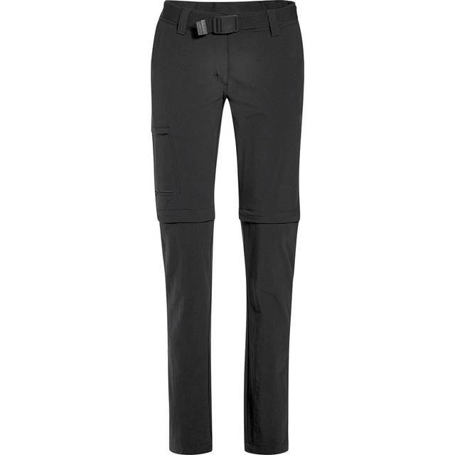 Maier Sports - Women's Inara Slim Zip - Walking trousers size 18 - Short, black
