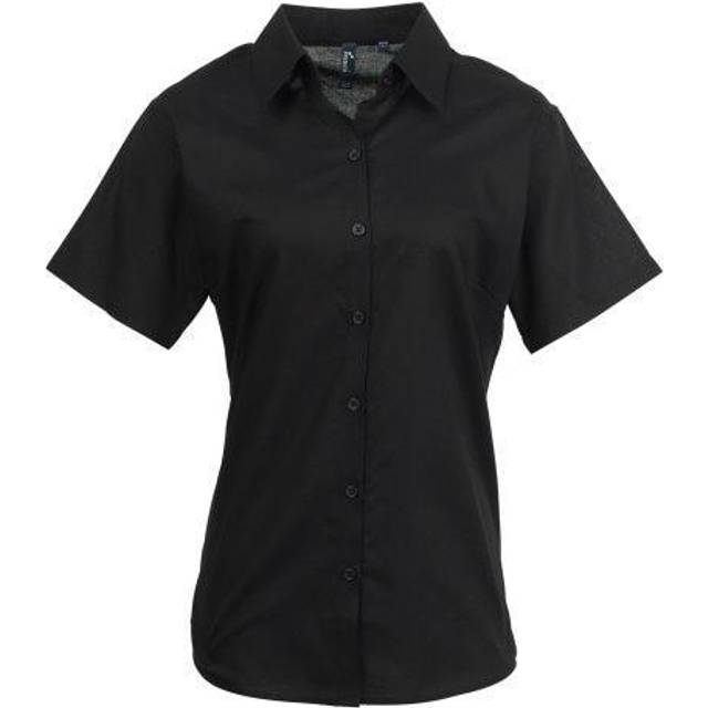 Premier womens/ladies signature oxford short sleeve work shirt 8-26 rw2821
