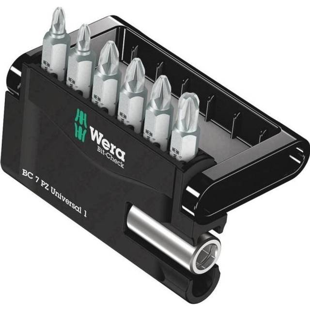 Wera 7 Piece Mini-Check Pozi Screwdriver Bit Set