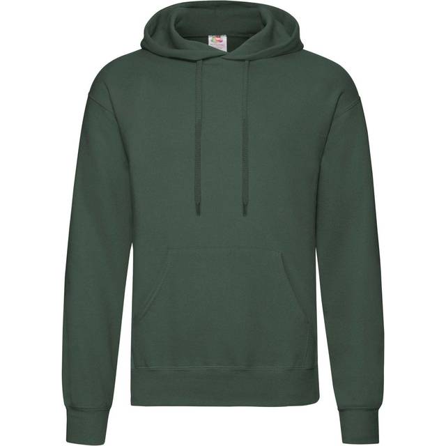 (S, Bottle Green) Fruit Of The Loom Mens Hooded Sweatshirt / Hoodie
