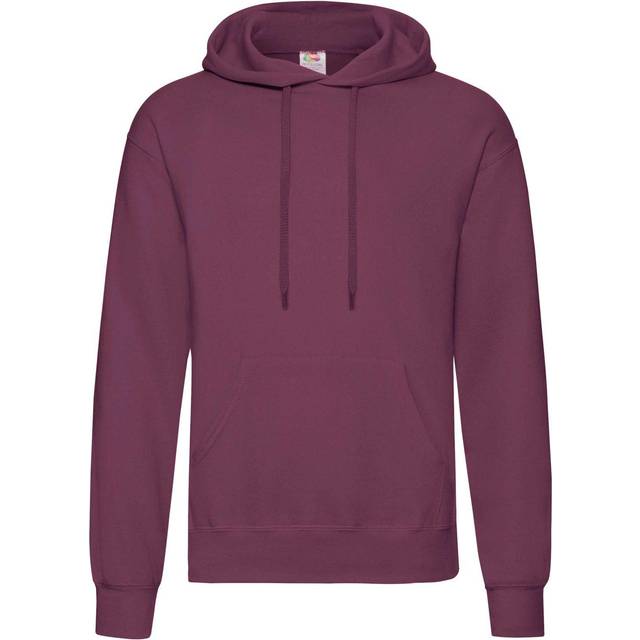 (2XL, Burgundy) Fruit Of The Loom Mens Hooded Sweatshirt / Hoodie