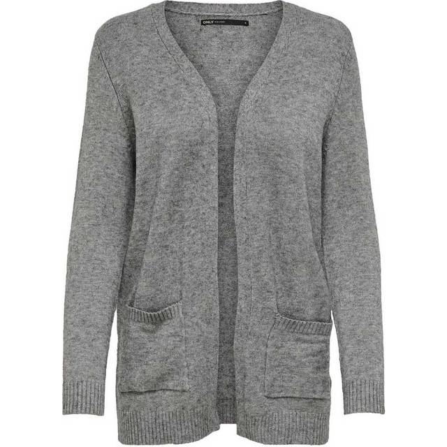 Women's cardigan Only Lesly open - Gris