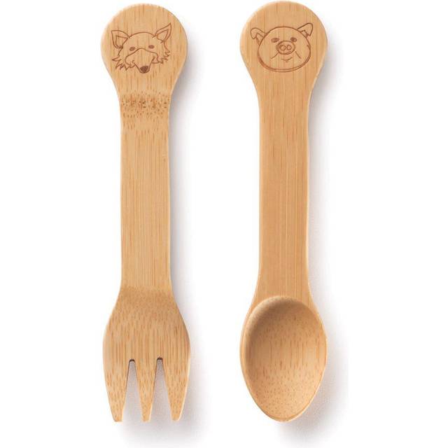Bambu Home - Ekologisk Gaffel & Sked Baby i Bambu