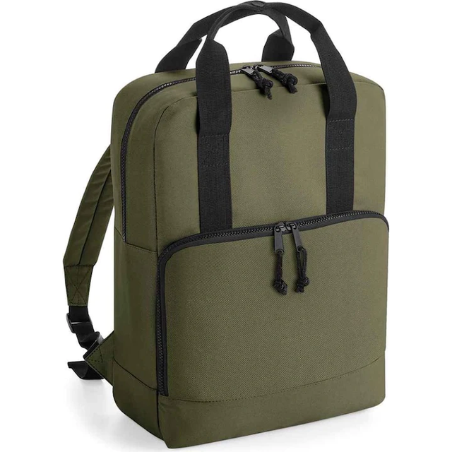 (One Size, Military Green) Bagbase Cooler Recycled Backpack