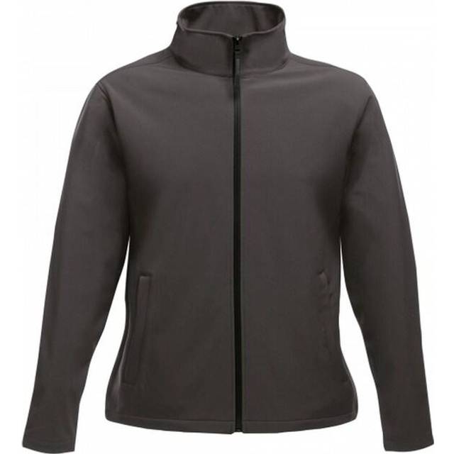 (12 UK, Seal Grey/Black) Regatta Womens/Ladies Ablaze Printable Softshell Jacket