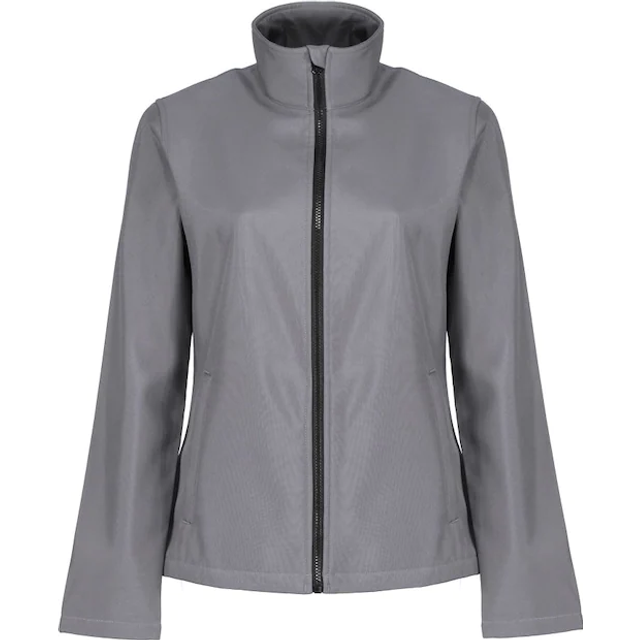 (10 UK, Rock Grey/Black) Regatta Womens/Ladies Ablaze Printable Softshell Jacket