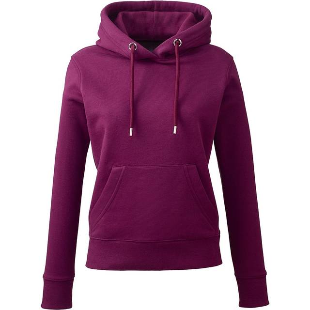 (2XL, Burgundy) Anthem Womens/Ladies Organic Hoodie